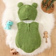 thumbnail image 3 of RUINIXCW Baby Animal Sleeveless Fox/Frog Romper with Hat Halloween Cosplsy, 3 of 9