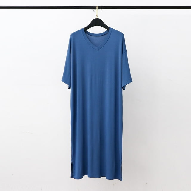 Ensemble de Pyjama pour Homme Confortable, Doux et Respirant à Manches Courtes, Col Rond, Vêtement de Nuit, Tenue de Détente à la Maison