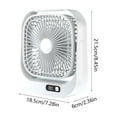 thumbnail image 3 of Desktop Fan Mini USB Fan Powerful Air Circulator Personal Fan with 3 Speeds Rechargeable Battery Portable Fan for Home Office Travel, 3 of 5