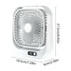 thumbnail image 3 of Mini Ventilador de Escritorio Portátil | Ventilador Pequeño para Hogar y Oficina | Ventilador de Circulación Usb Recargable | Plástico Blanco | 3 Velocidades Ajustables | 21,5 X 18,5 X 6 Cm | Batería, 3 of 6