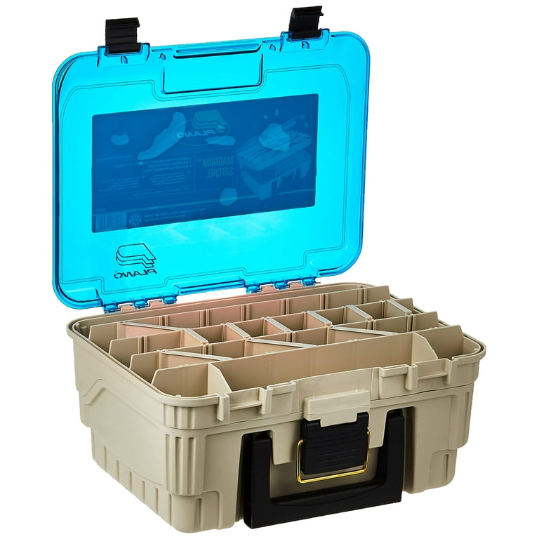Plano 1349-00 Two Level Magnum 3449 Tackle Box, Sandstone/Blue, One Size CA1