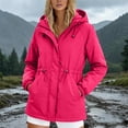 thumbnail image 3 of Windbreaker Jacket Women Spring Fall Long Sleeve Windproof Waterproof Zip Up Hooded Travel Hiking Jackets with Pockets, 3 of 5