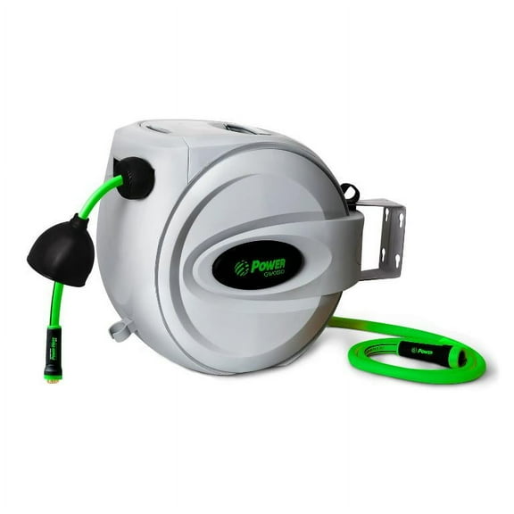 POWER BL-GW050 RETRACTABLE GARDEN HOSE REEL - 5/8" x 50