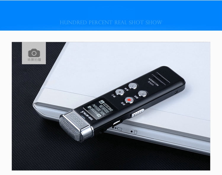 Shmci N1 Digital Voice Recorder 50M Metal MP3 Player 40 Hours Long Time Recording Dictaphone Quad-core Denoise Omnidirection Mic Recording