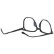 thumbnail image 3 of Gafas de seguridad Lentes de resina TR90 Gafas protectoras con bloqueo de luz azul para mujeres Hombres Uso diario Marco negro, 3 of 8