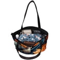 thumbnail image 5 of Thanksgiving Canvas Leather Mix Handbag Twill Sponge Jeanette 30x10.5x39cm/11.8x4.1x15.4in, 5 of 5