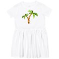 thumbnail image 3 of Inktastic Palm Trees Girls Toddler Dress, 3 of 5