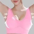 thumbnail image 6 of Sports Bras for Women Cute Mesh Sleep Pushup Supportive Everyday Invisible Padded Athletic No Underwire Comfy Shaping High Support High Impact Full Coverage Minimizer Plunge Bra Bralettes Pink, 6 of 8
