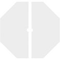 thumbnail image 4 of 16"OD x 1"ID x 6 1/4"C x 1"P Westin Architectural Grade PVC Contemporary Ceiling Medallion, Two Piece, 4 of 11