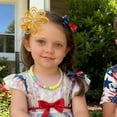 thumbnail image 4 of JoyBowie 6pcs 3in Ribbon Flower Hair Clips with Rhinestone Center Multi-Color, 4 of 10