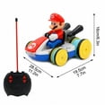 thumbnail image 4 of Mario Kart Racer Toys Games Mario Galaxy Kart Anti-Gravity RC Racer, Mario Kart Track Set & Toy Car, Mario Series Four Way Remote Control Stunt Car, Mario Collectibles RC Racer TV Movie Video Games, 4 of 9