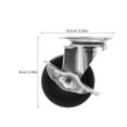 thumbnail image 2 of unbranded 4Ud Giratorias Para Carrito De Hogar En Metal Y Caucho Para Muebles Silenciosas, 2 of 6