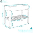 thumbnail image 5 of Sunnydaze 35.75" x 16" x 31.75" Brown Galvanized Steel Raised Garden Bed, Set of 2, 5 of 17