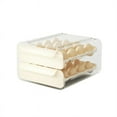 thumbnail image 2 of 2 Tier 32 Drawer Egg Storage Box Plastic Kitchen Refrigerator Container Organizer Tray, 2 of 4
