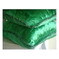 ZHOUJIA Decorative Pillow Cover, Decorative Emerald Green Euro Shams