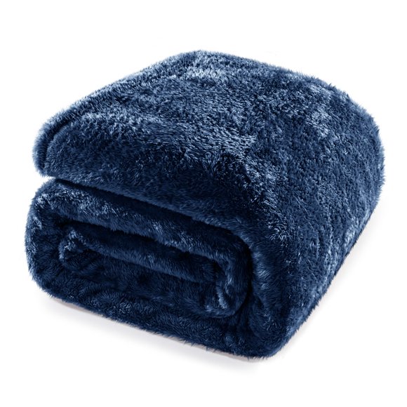 Manta Whale Flotilla King Size Azul Marino 229x264 cm Suave