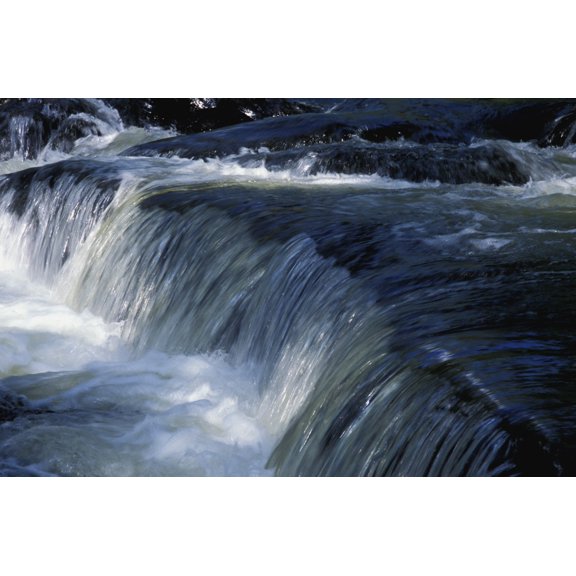 A Small Waterfall Canvas Art - David Chapman  Design Pics (17 x 11)