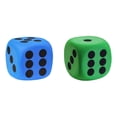thumbnail image 1 of YWIYIUD 2PCS 3.15inch Soft and Practical CubeShaped Dice Educational Toys Reusable Giant Dice with Number Dots for Math Learning Party Classroom and School Supplies, 1 of 7
