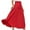 Red, variant on Aofany Women's Casual Long Maxi Skirt Solid Tie High Waist Relaxed Lounge Skirts