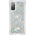 thumbnail image 2 of Compatible with Samsung Galaxy S20 FE Case Glitter Liquid Cute Clear Phone Case Floating Quicksand Shockproof Protective Bumper Silicone Soft TPU Case for Samsung Galaxy S20 FE Love Sliver, 2 of 12