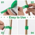 thumbnail image 5 of 3Roll Green Plant Tape 16.4 Ft × 0.57 in Multipurpose Reusable Self-Adhesive Plant Tie Supports for Vegetables Tomato Plant, 5 of 8