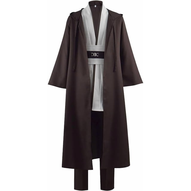 Disfraz de túnica para adulto, caballero, con capucha, uniforme, conjunto completo, para hombre, Halloween, cosplay, capa