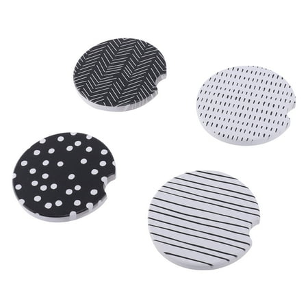 

4 Pcs Porcelain Coaster Water Absorption Round Cup Mat Practical Tea Cup Pad