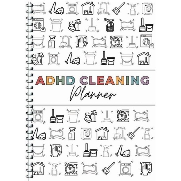 ADHD Cleaning Planner, Bundle Household Cleaning Schedule and Checklist Management (A)