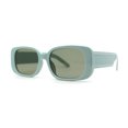 thumbnail image 3 of Womens Mod Rounded Rectangle Plastic Sunglasses Mint Green, 3 of 4