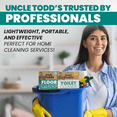 thumbnail image 3 of Uncle Todd's Lemon Scented Toilet Cleaner - 100% Dissolvable Sheets, Drop, Brush, and Flush - 30 Sheets, Plastic-Free Packaging, 3 of 6
