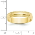 thumbnail image 4 of 10K Yellow Gold 10Ky 5mm Ltw Milgrain Half Round Band Size 12.5 Made In United States 1ml050-12.5, 4 of 5