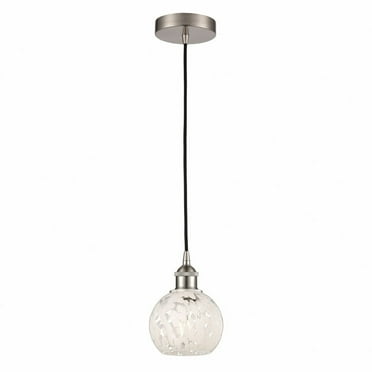 Innovations Lighting - White Mouchette - 1 Light Cord Hung Mini Pendant In