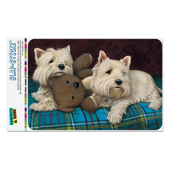 Westie West Highland White Terrier Dogs Teddy Bear Home Business Office Sign