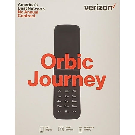 Orbic Journey V Verizon Prepaid 4g LTE Flip Phone - Black