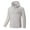 #090-White, variant on Unisex Hooded Sun Protection Jacket, Solid Color UPF 50+ Outdoor Windbreaker with Zippered Pockets, Hiking Fishing Rash Guard Long Sleeve Shirt,Plus Size