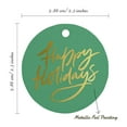 thumbnail image 6 of Inkdotpot Pack Of 100 Real Gold Foil Paper Tags Happy Holiday Favor Hang Tags, 6 of 7