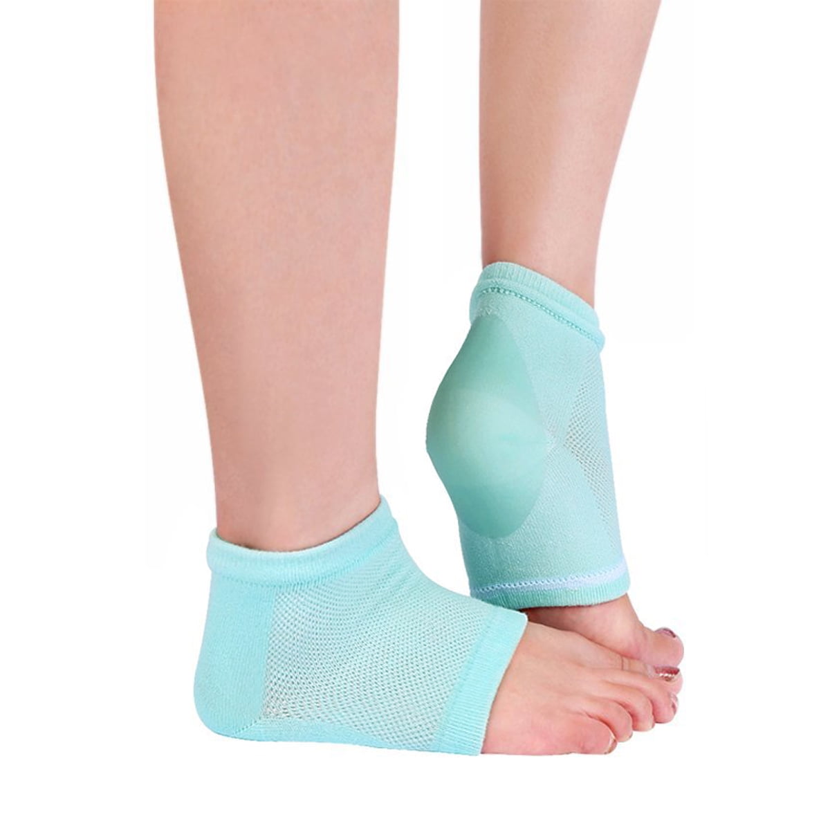 Moisturizing Open Toe Silicone Gel Heel Sock for Dry Hard Cracked Skin Pedicure 