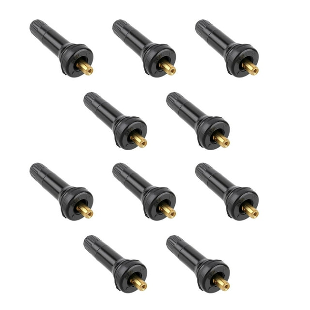 TAPDRA TPMS Tire Valve Stem 10pcs Copper Rubber for Tire Pressure System OEM 20018 VS950 15263240 Easy Install Direct Replacement