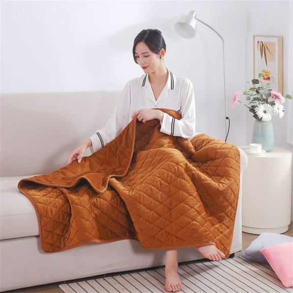 29.5x47" USB Heated Blanket Multifunctional Throw Blanket Perfect for Indoor Home and Travel, Heated Warm Shawl & Wrap Intelligent Electric Heating Blanket