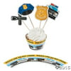 Police Party Cupcake Wrappers with Picks - Makes 50 by, Picks include police hats, flashlights, cars and badges By Party Supplies