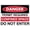 Warning Sign 1, variant on Danger Permit Required Confined Space Sign - 8"x12" UV Ink Printed Aluminum Sign for House Business, Confined Space, Industrial Tank, Safety Permit Zone