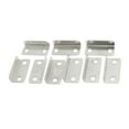 thumbnail image 3 of 20 Pcs Home Office Silver Tone Metal Right Angle Drawer Lock Strike Plate, 3 of 3
