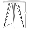 thumbnail image 3 of SAFAVIEH Wolcott Retro Mid-Century Lacquer Side Table, White/Black, 3 of 4