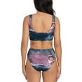 thumbnail image 3 of Rocae Boat Lighthouse Storm Waves for Bikini Set for Women Two Piece Sexy High Swimsuits Split Crossover Bikini X-Large, 3 of 9