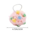 thumbnail image 3 of Vacemry Under $5 Bath Shower Loofah, Exfoliating Body Scrubber with Hanging Loop, Mesh Bath Sponge for Shower Gel Lather, Gentle Skin Cleansing Pouf for Daily Use, Bathing Accessory for Body Wash, 3 of 6