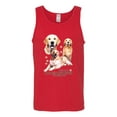 thumbnail image 2 of If It's Not a Golden Retriever It's Just a Dog Gift | Mens Dog Lover Graphic Tank Top, Red, Medium, 2 of 3