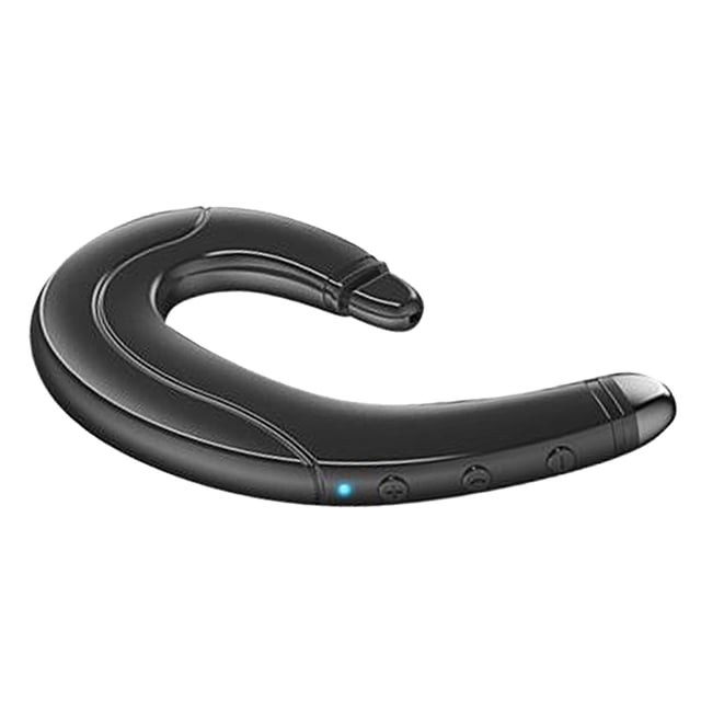 True Wireless Bluetooth Invisible Single con micrófono Canceción de ruido Impermeable para oreja Sin tapón para oreja