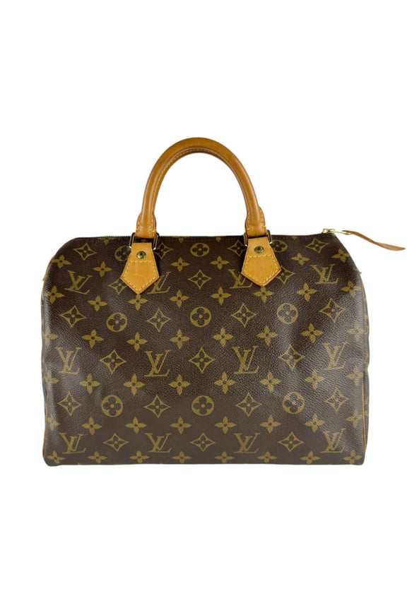 Pre-Owned Louis Vuitton LOUIS VUITTON Monogram Speedy 30 Handbag, Canvas, Brown, Women's,...