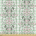 thumbnail image 2 of Ambesonne Damask Fabric by the Yard Upholstery, Floral Botany in Pastel Tone, 2 Yards, Mauve Dried Rose, 2 of 5