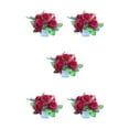 thumbnail image 2 of Transemion Wide Application Artificial Plant For Various Settings Low Maintenance Red 5Set, 2 of 6
